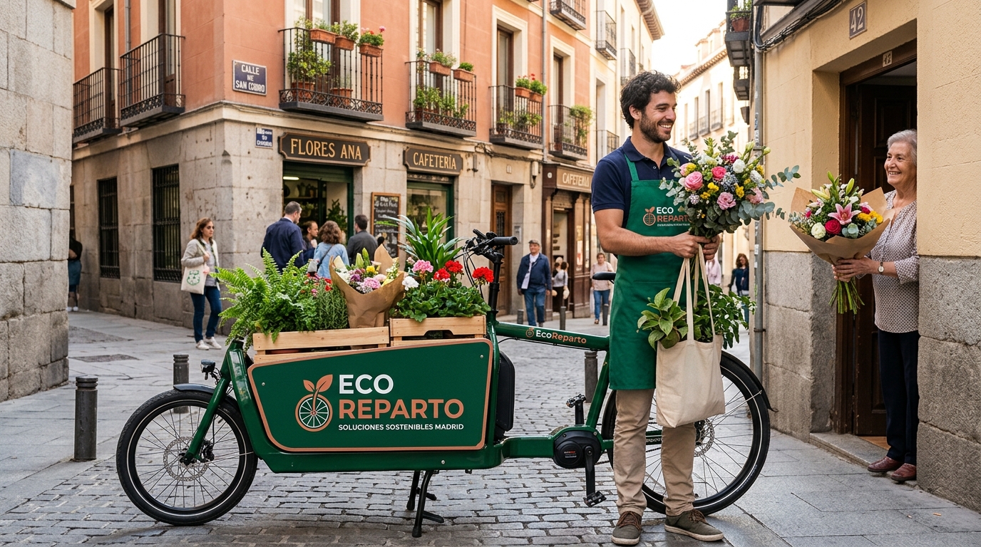Transporte cuidadoso de floristería y plantas vivas en Madrid